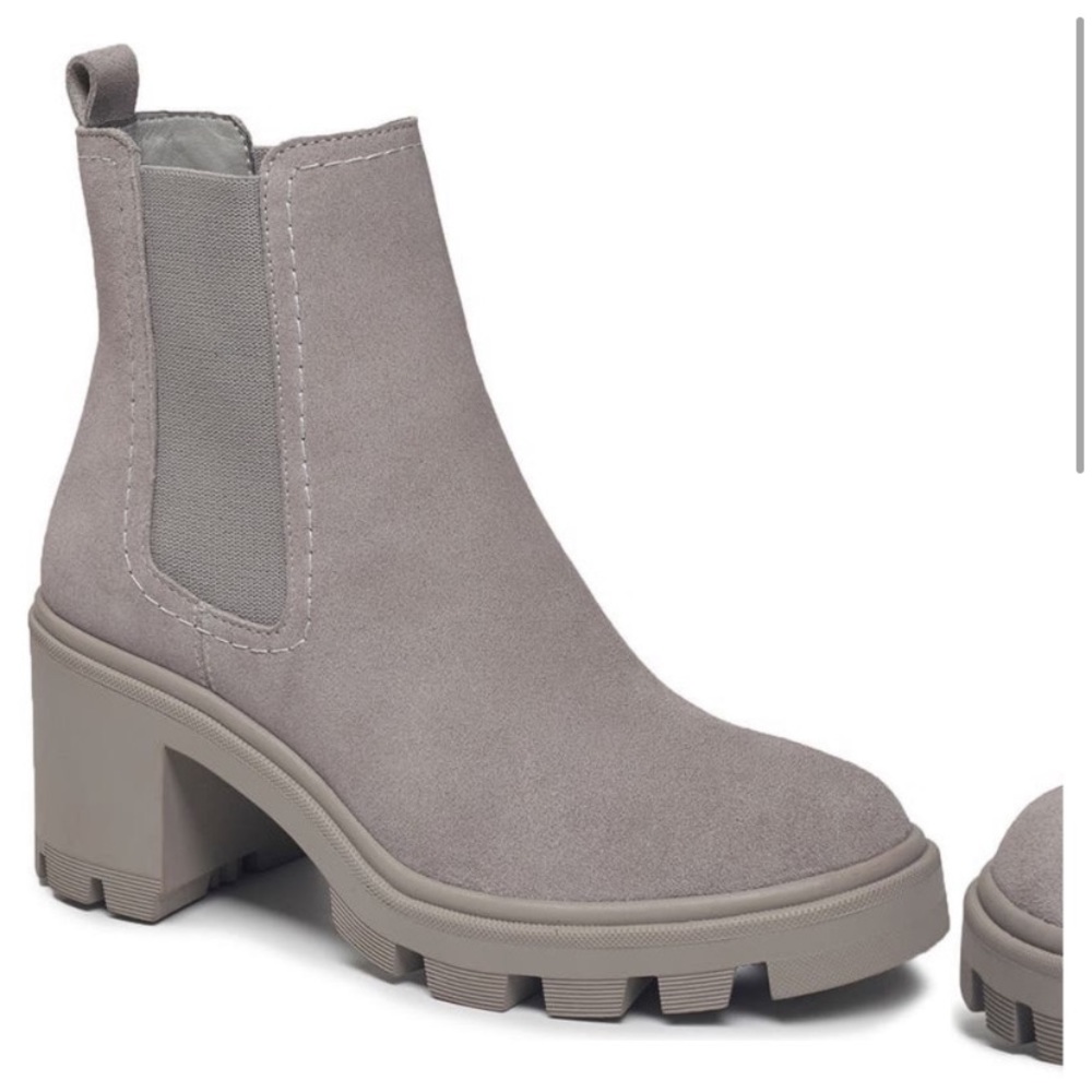 Gray booties